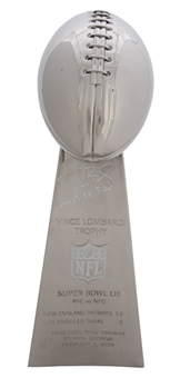 Tom Brady Signed & Inscribed Super Bowl LIII Lombardi Trophy (TriStar)